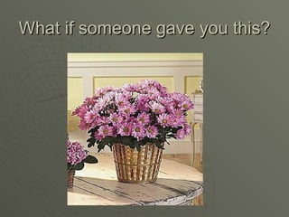 What if someone gave you this? 