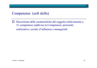 Confronto fra campioni e confronto fra competenze G. Sartori - D. Macheda 