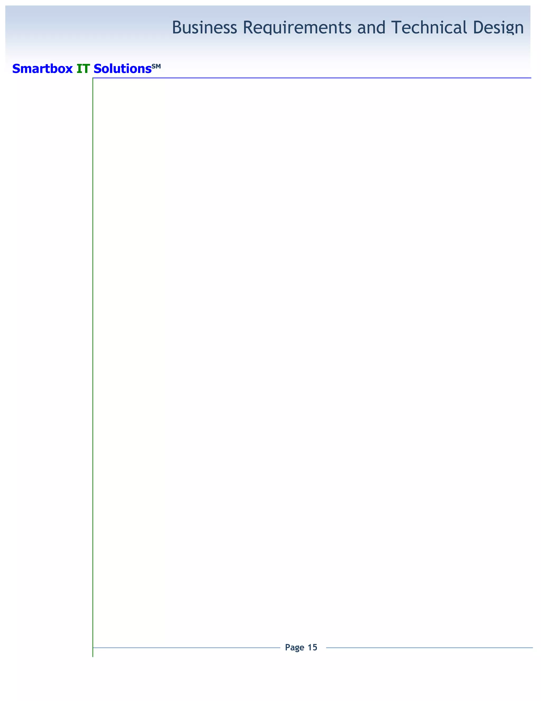 Project Business Requirements Document