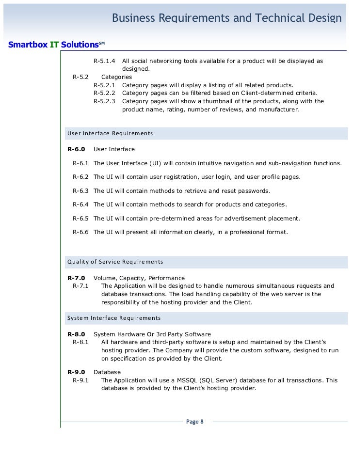 How to write requirements documents