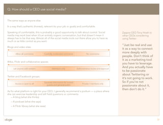 Social Media-Q&A, tutorial, best practices, etc