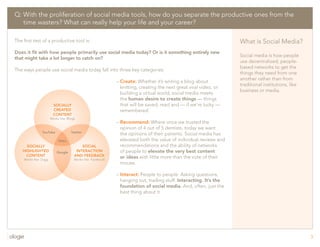 Social Media-Q&A, tutorial, best practices, etc