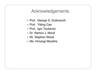 Master of Science Thesis Defense - Souma (FIU)