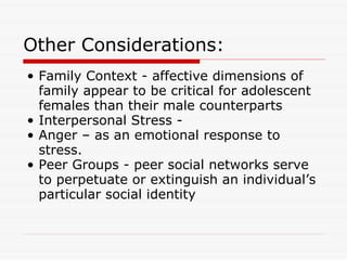 2008 Southern Sociological Society Meeting "Race Differences in Girl Violence: The Importance of School Success"