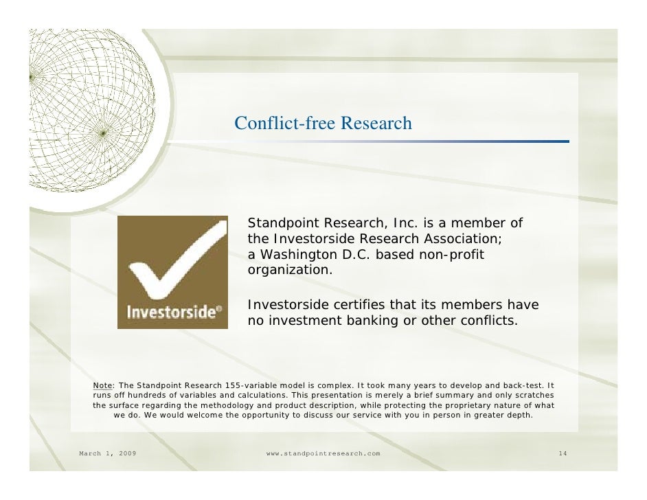 Standpoint Presentation 03 01 09 Y