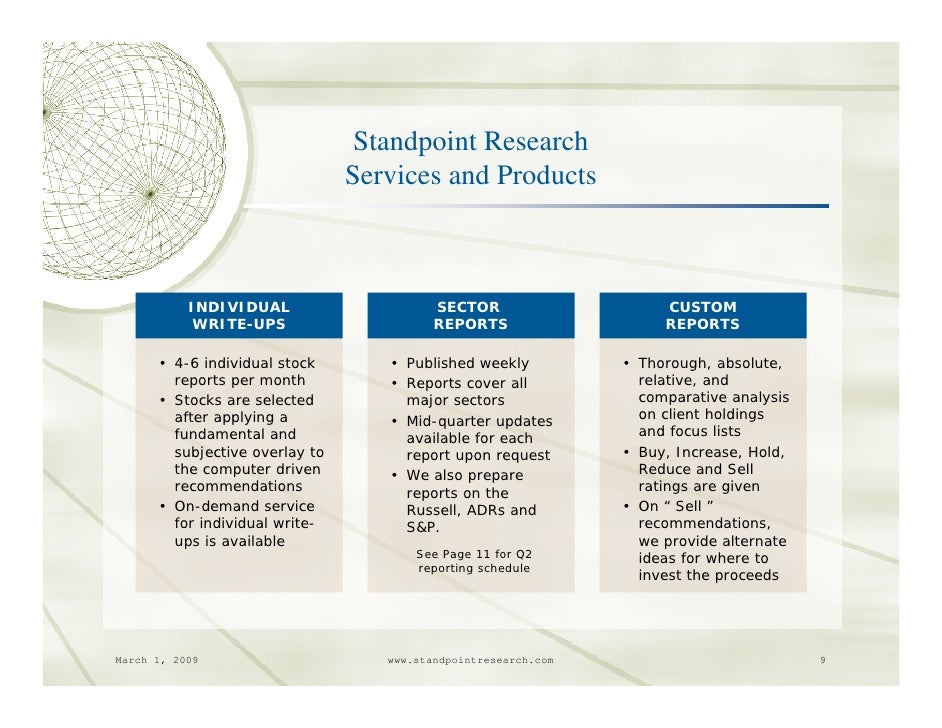 Standpoint Presentation 03 01 09 Y