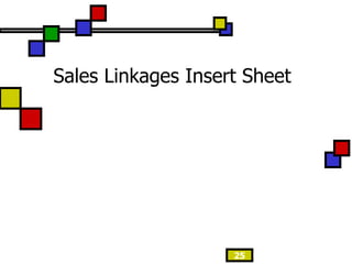 Sales Linkages Insert Sheet 