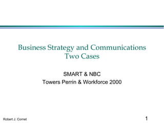 Business Strategy and Communications Two Cases SMART & NBC Towers Perrin & Workforce 2000 