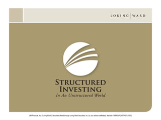 LWI Financial, Inc. (“Loring Ward”). Securities offered through Loring Ward Securities, Inc. (or your advisor’s affiliates)  Member FINRA/SIPC #07-427 (10/07) 