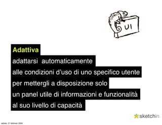Strutture e interfacce adattative
