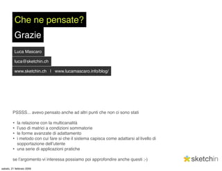 Strutture e interfacce adattative