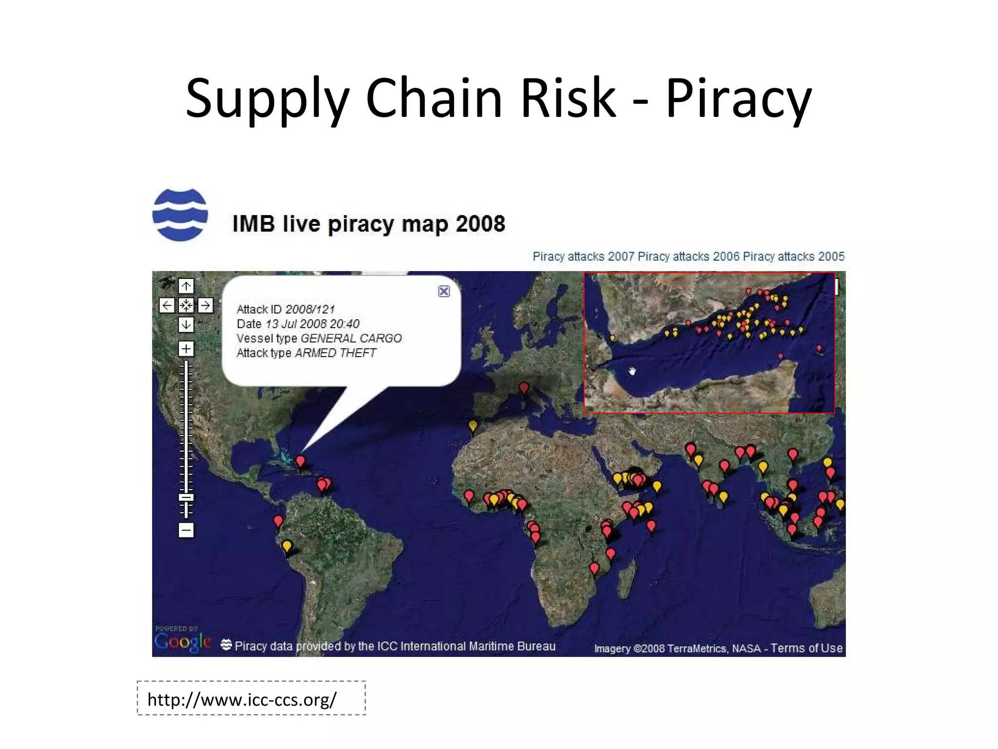 Supply Chain Risk - Piracy http://www.icc-ccs.org/ 
