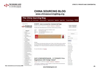 The Beijing Axis Introduction   Jan 2009