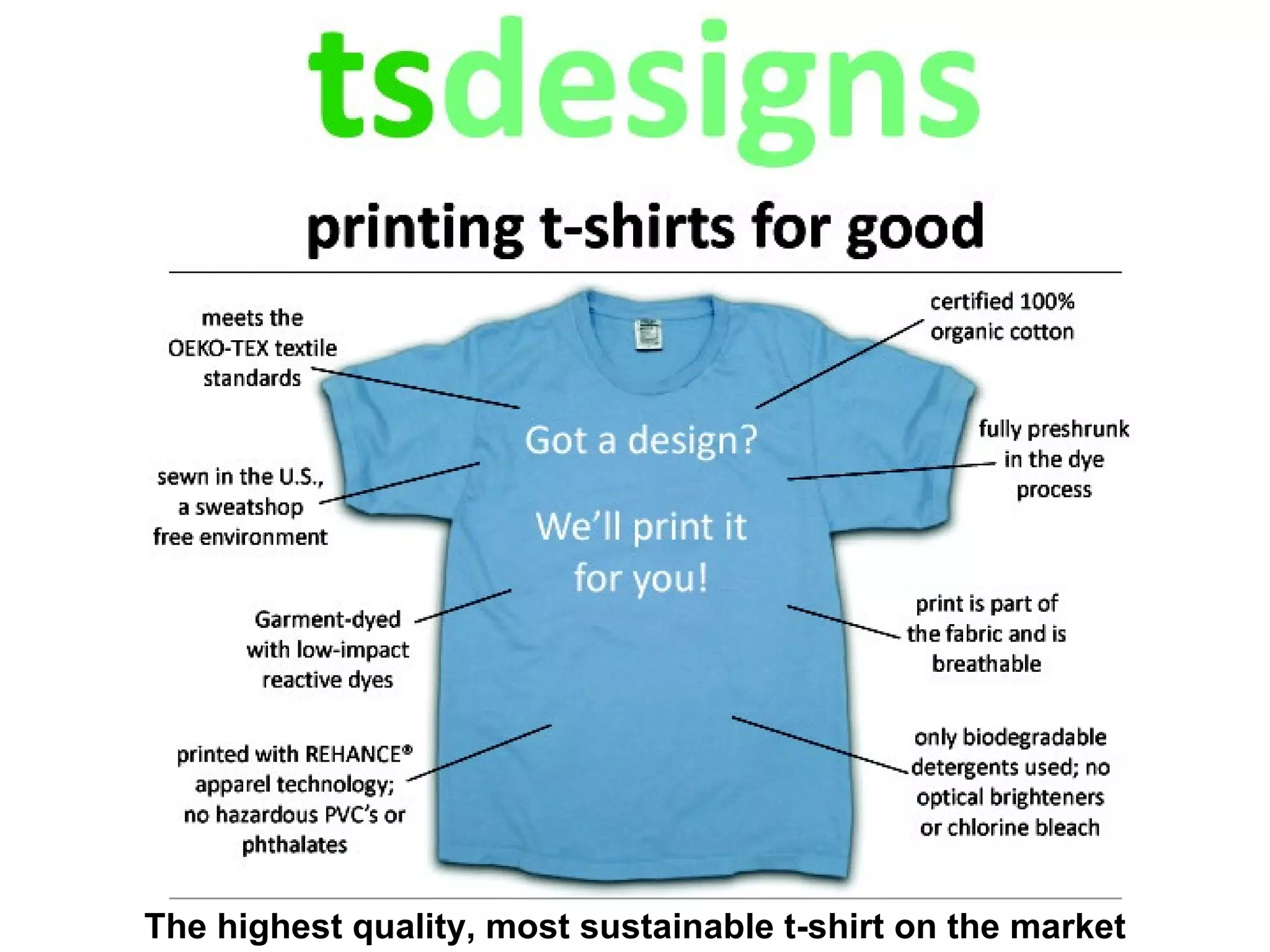 The highest quality, most sustainable t-shirt on the market