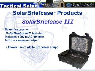 Tactical Solar | PPT