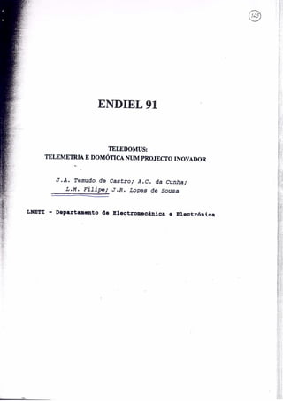 Teledomus Project White Paper - 1991