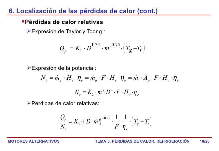 Tema05 Perdidas De Calor. Refrigeracion