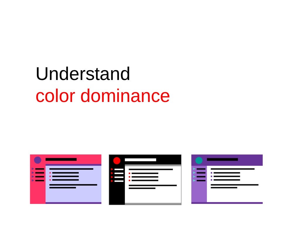 Understand color dominance