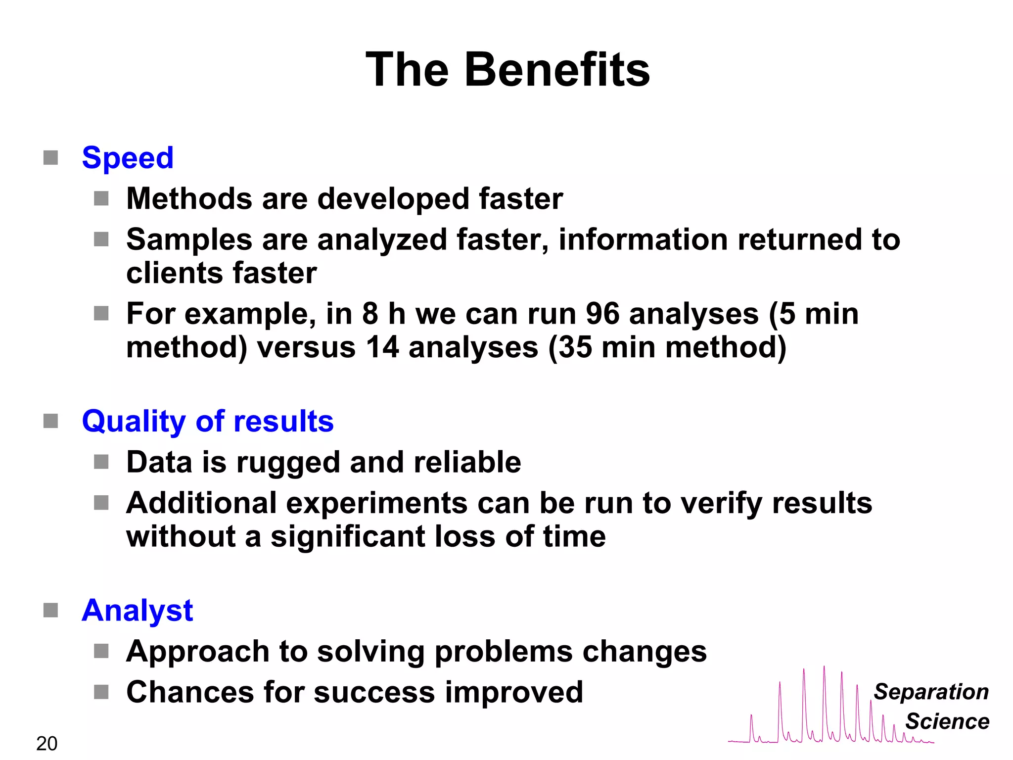 The Benefits of UPLC Technology in the Analytical Laboratory