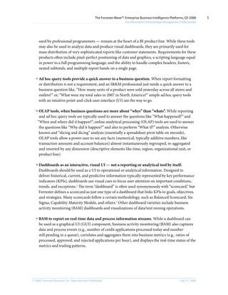 The Forrester Wave Enterprise Business Intelligence Platforms, Q3 2008