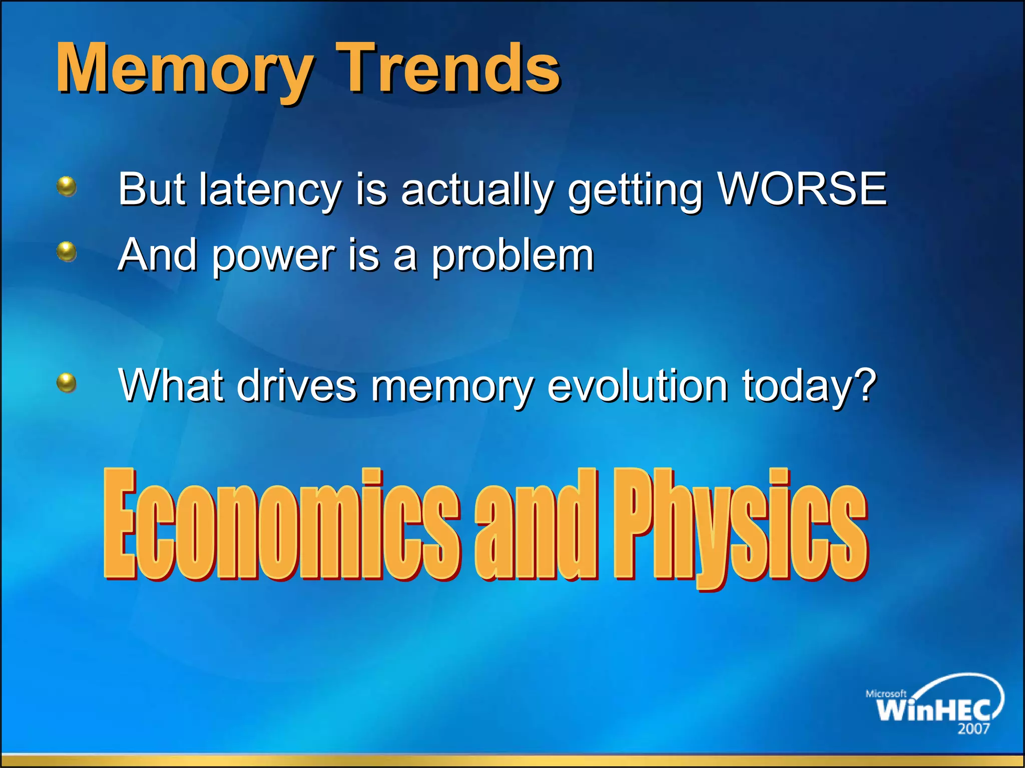 The Future Of Memory Storage by Dean Klein