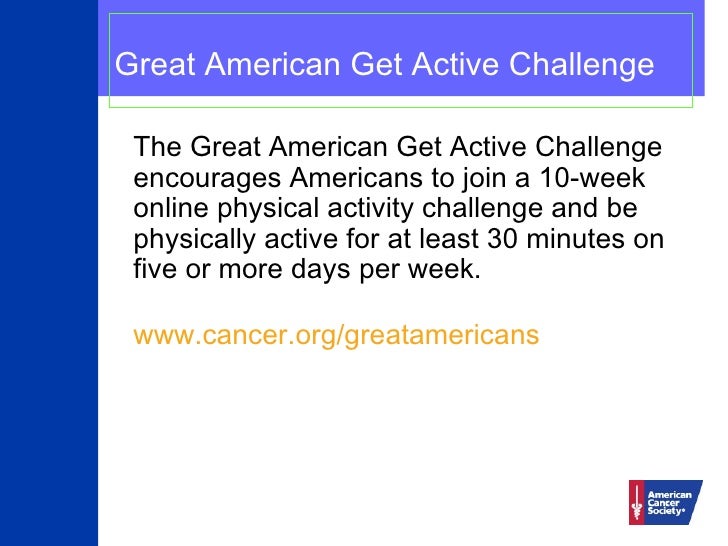 The Great American Health Challenge