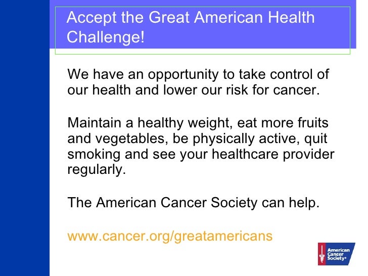 The Great American Health Challenge