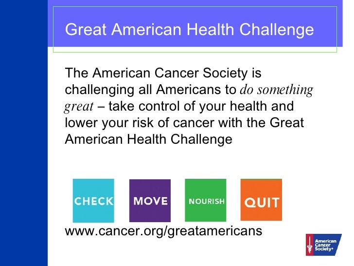 The Great American Health Challenge
