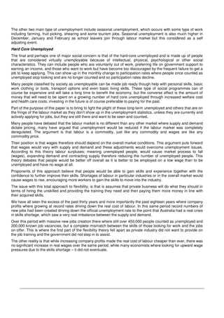 The Hidden Unemployed In Australia