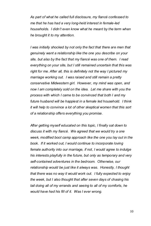 Marriage female rules led The Conquering