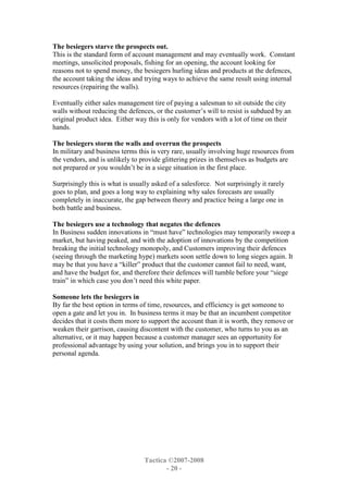 The Patternof Engagementin Sales Campaigns