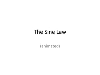 The Sine Law (animated) 