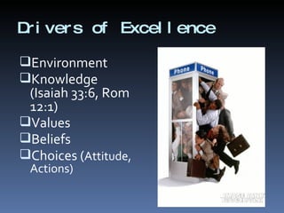The Spirit Of Excellence | PPT