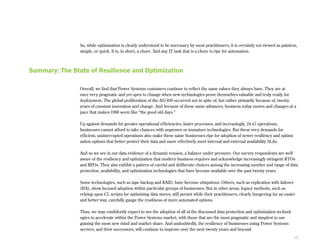 The State Of Resilience And Optimization On Ibm Power Systems