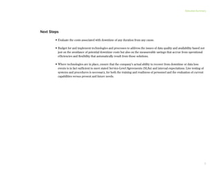 The State Of Resilience And Optimization On Ibm Power Systems