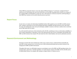 The State Of Resilience And Optimization On Ibm Power Systems