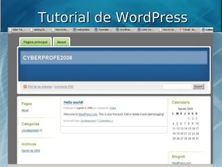 Tutorial WordPress.com