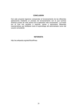 Tutorial Wp2 WordPress