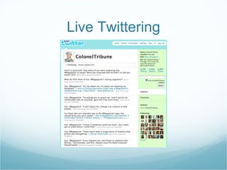 Live Twittering 
