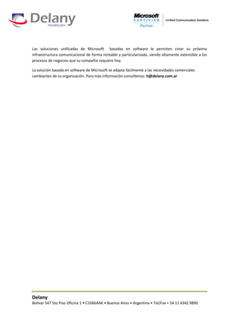 unified communications offer by delany