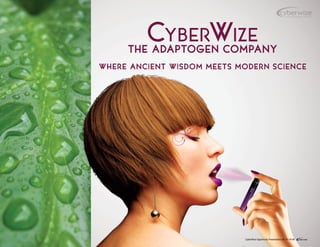 CyberWize
The Adaptogen Company
Where Ancient Wisdom meets Modern Science
CyberWize Opportunity Presentation-US 01-19-09
 