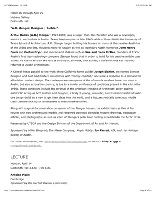 [Utsoa] Enews 4.11.2008