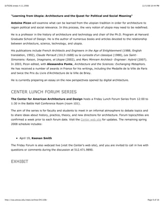 [Utsoa] Enews 4.11.2008