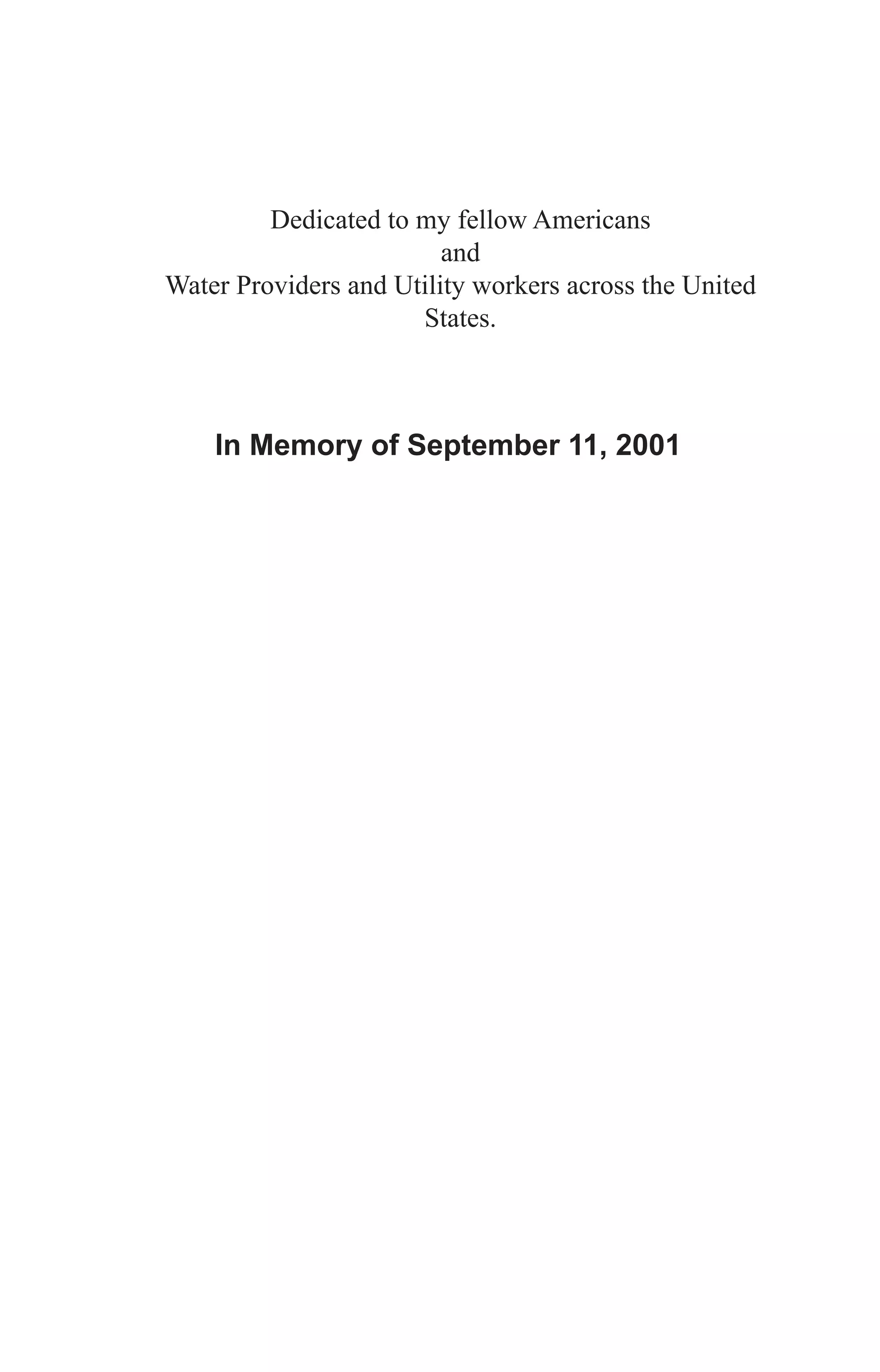 Understanding Water and Terrorism