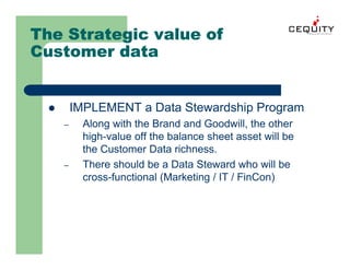 Unica Building A Customer Management Framework