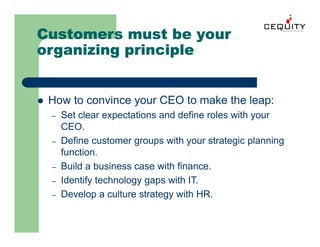 Unica Building A Customer Management Framework