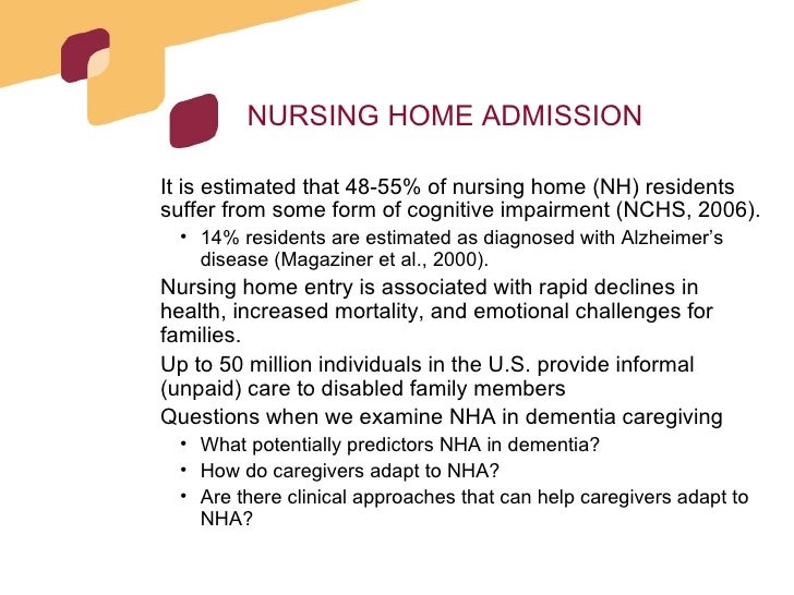 Analysis Of Long Term Care Transitions Examples In The