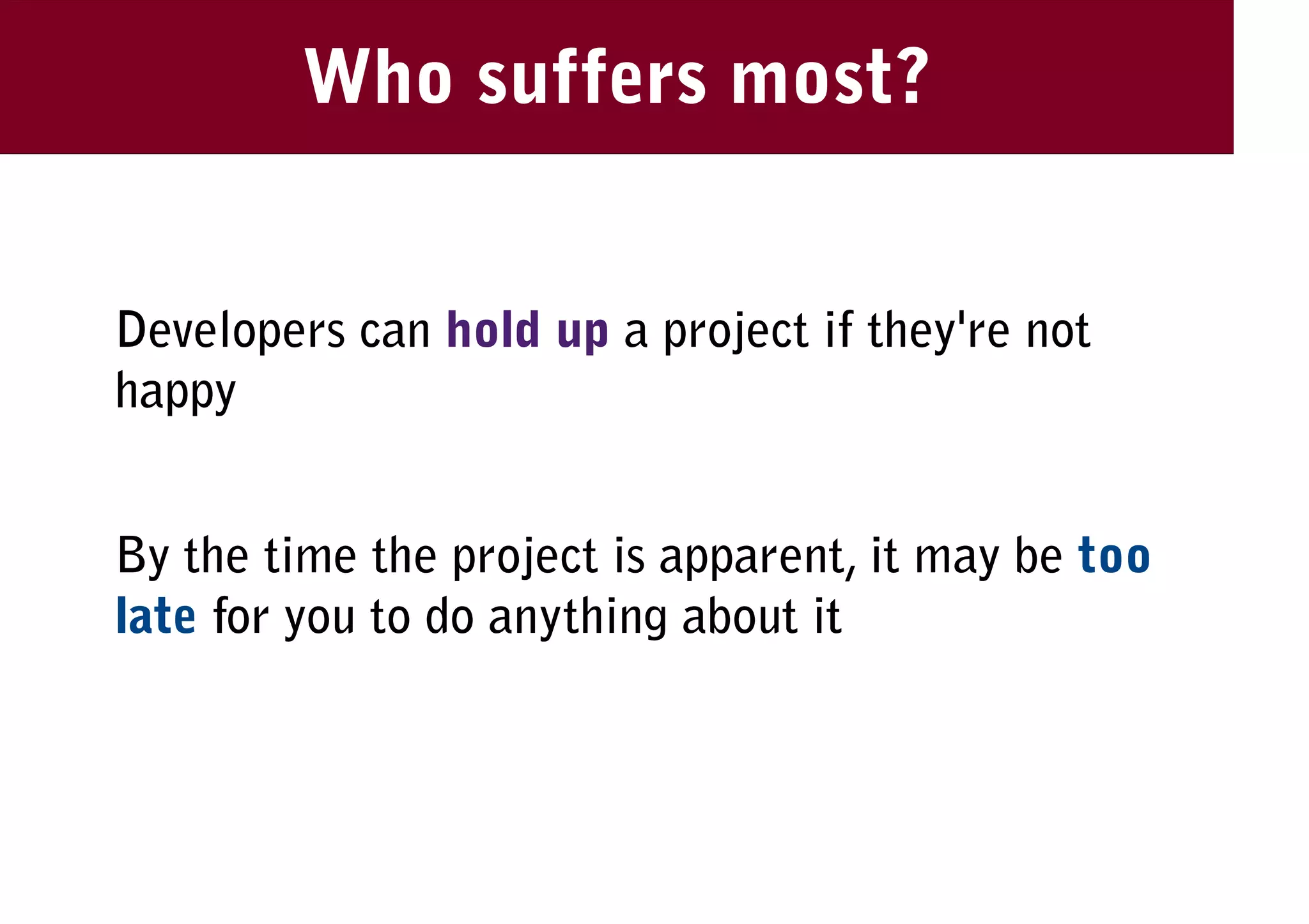 Usability And Software Developers