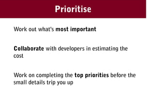 Usability And Software Developers
