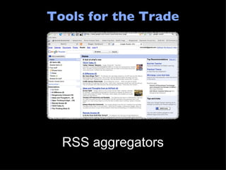Tools for the Trade RSS aggregators 